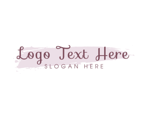 Beauty Cursive Wordmark logo