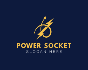 Electric Socket Lightning Bolt logo