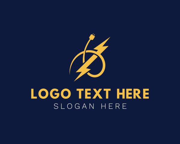 Electric Socket Lightning Bolt logo