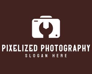 Camera Repair Wrench logo design