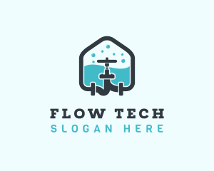 Pipe Valve Plumbing logo design