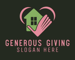 House Hand Charity logo design