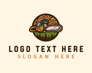 Tool - Forestry Woodcutter Tool logo design