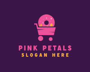 Donut Food Cart  logo design