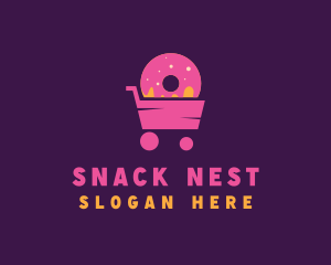 Donut Food Cart  logo design