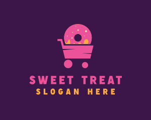 Donut Food Cart  logo design