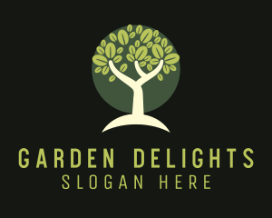 Natural Wellness Tree logo design