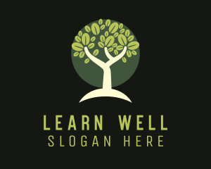 Natural Wellness Tree logo design