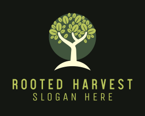 Natural Wellness Tree logo design