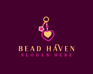 Keychain Beads Charms logo design