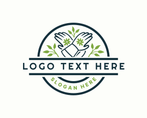 Floral Garden Gloves Landscaping logo