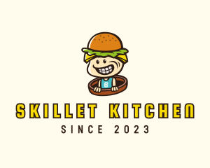 Happy Burger Kid logo design