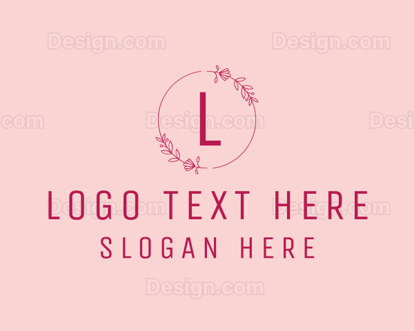 Flower Fashion Wreath Logo