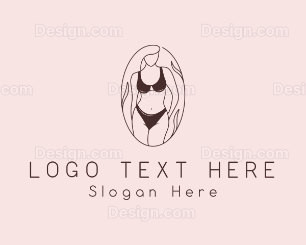 Sexy Woman Lingerie Logo