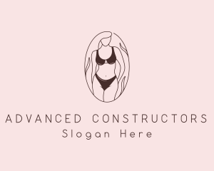 Sexy Woman Lingerie logo design