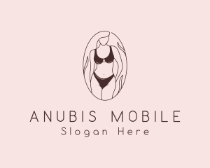 Sexy Woman Lingerie logo design