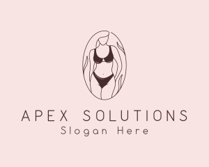 Sexy Woman Lingerie logo design