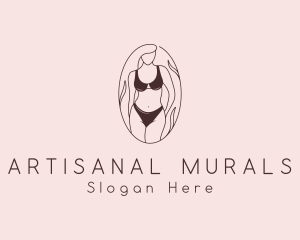 Sexy Woman Lingerie logo design