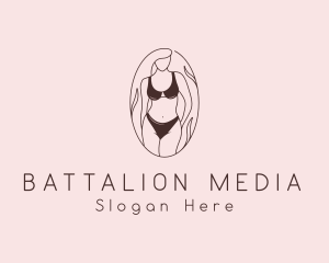 Sexy Woman Lingerie logo design