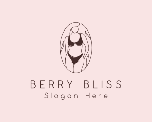 Sexy Woman Lingerie logo design