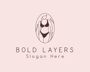 Sexy Woman Lingerie logo design