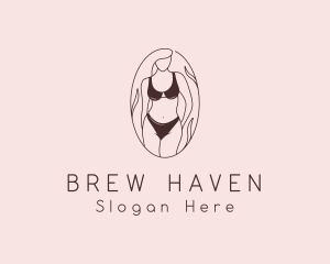 Sexy Woman Lingerie logo design