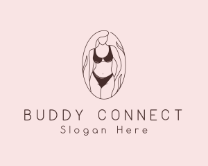 Sexy Woman Lingerie logo design