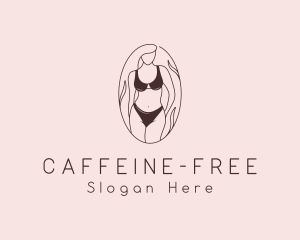 Sexy Woman Lingerie logo design