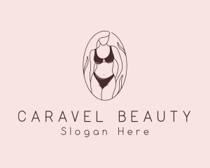 Sexy Woman Lingerie logo design