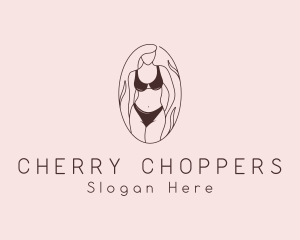 Sexy Woman Lingerie logo design