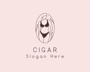 Sexy Woman Lingerie logo design