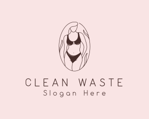 Sexy Woman Lingerie logo design