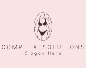 Sexy Woman Lingerie logo design