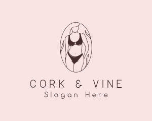 Sexy Woman Lingerie logo design