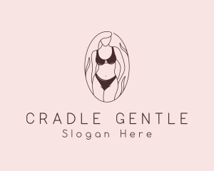 Sexy Woman Lingerie logo design