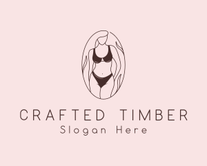 Sexy Woman Lingerie logo design