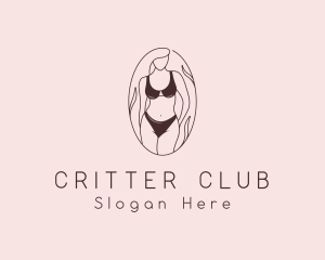 Sexy Woman Lingerie logo design