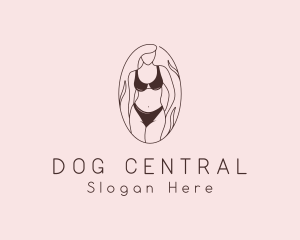 Sexy Woman Lingerie logo design