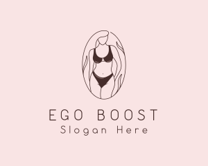 Sexy Woman Lingerie logo design