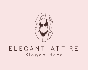 Sexy Woman Lingerie logo design