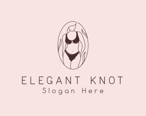 Sexy Woman Lingerie logo design