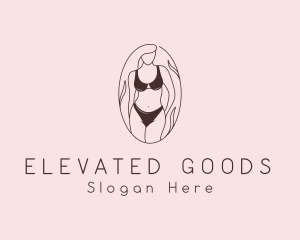 Sexy Woman Lingerie logo design