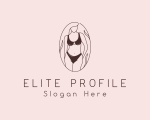 Sexy Woman Lingerie logo design