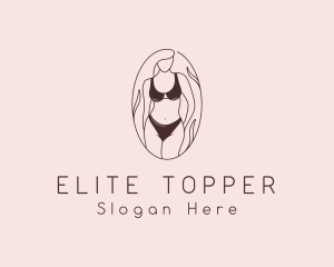 Sexy Woman Lingerie logo design