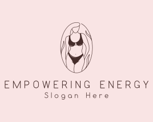 Sexy Woman Lingerie logo design