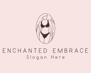 Sexy Woman Lingerie logo design