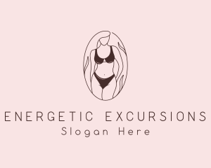 Sexy Woman Lingerie logo design