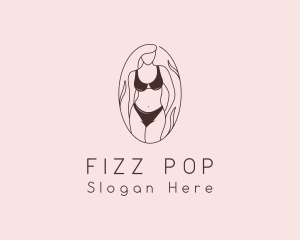 Sexy Woman Lingerie logo design