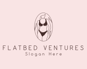 Sexy Woman Lingerie logo design