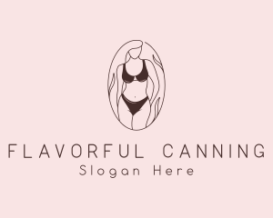 Sexy Woman Lingerie logo design